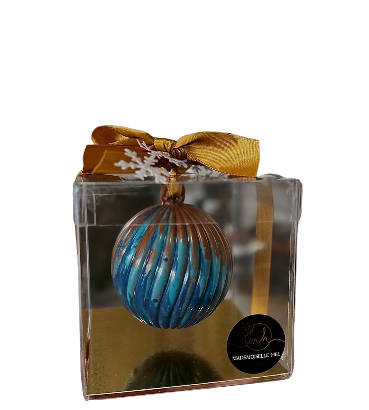 boule de noël en chocolat